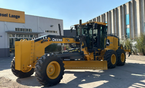 Motoniveladora LiuGong trabajando en Mazatlán - Nueva John Deere Versión P para construcción de caminos