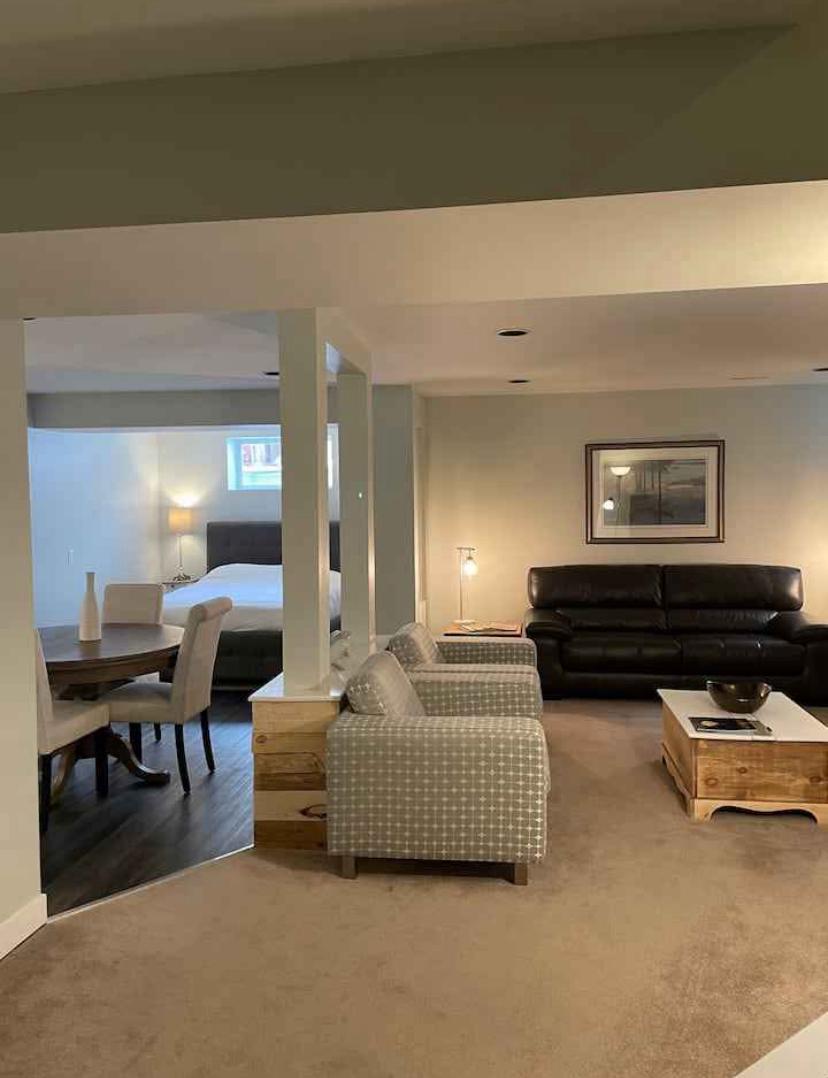 Comfortable bedroom in Calgary accommodation