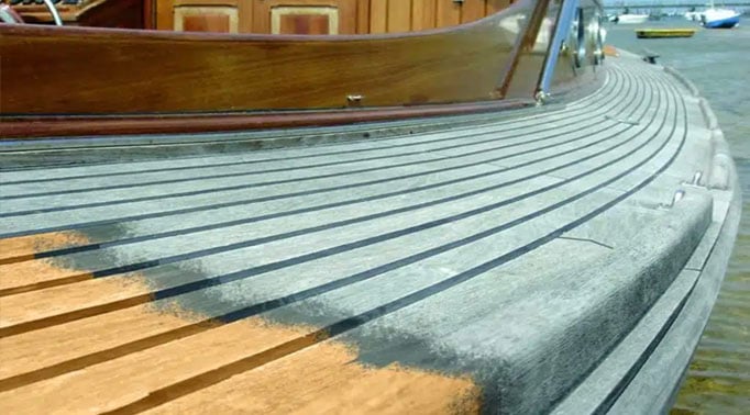 Laser rust cleaning deck and railings