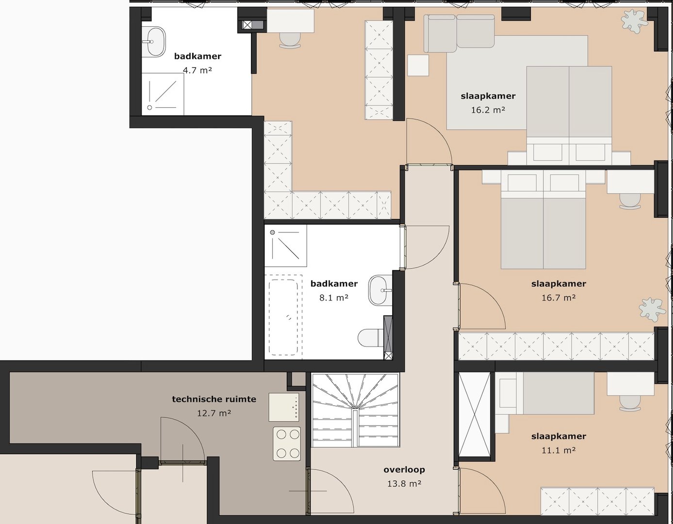 Putgraaf210 - Maisonette 4 Vierde Verdieping