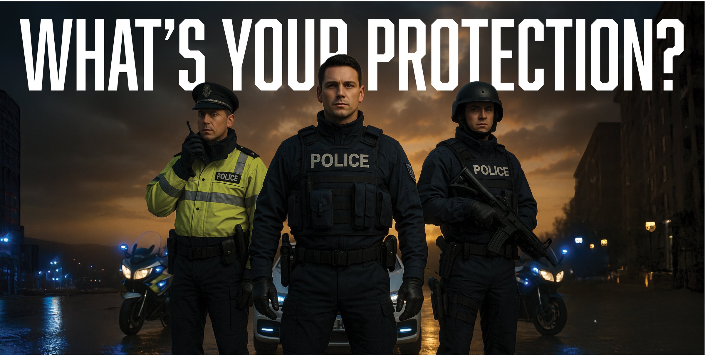 Police header hearing protection