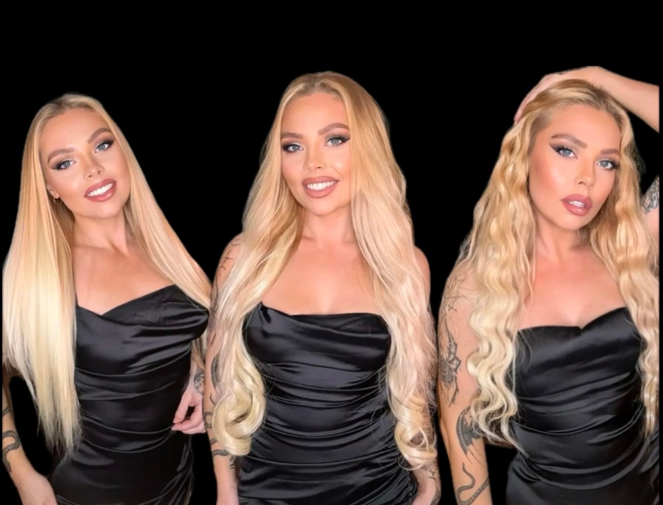 Signature Syn Black Background Bahama Blonde Amanda