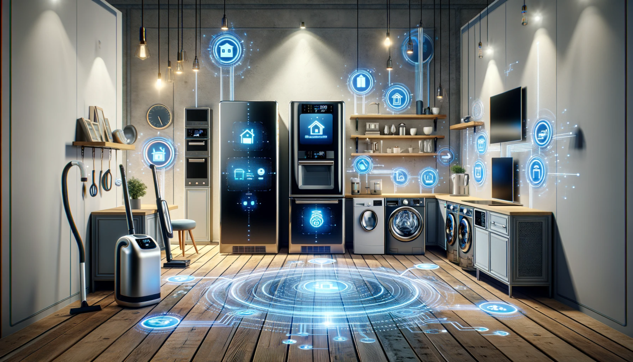 Multicultural Couple Evaluates Washing Machine Choices at Home Electronics Store. Man and Woman in Search of a Reliable Laundry Appliance. Customers Explore Modern Laundry Solutions in Retail Shop