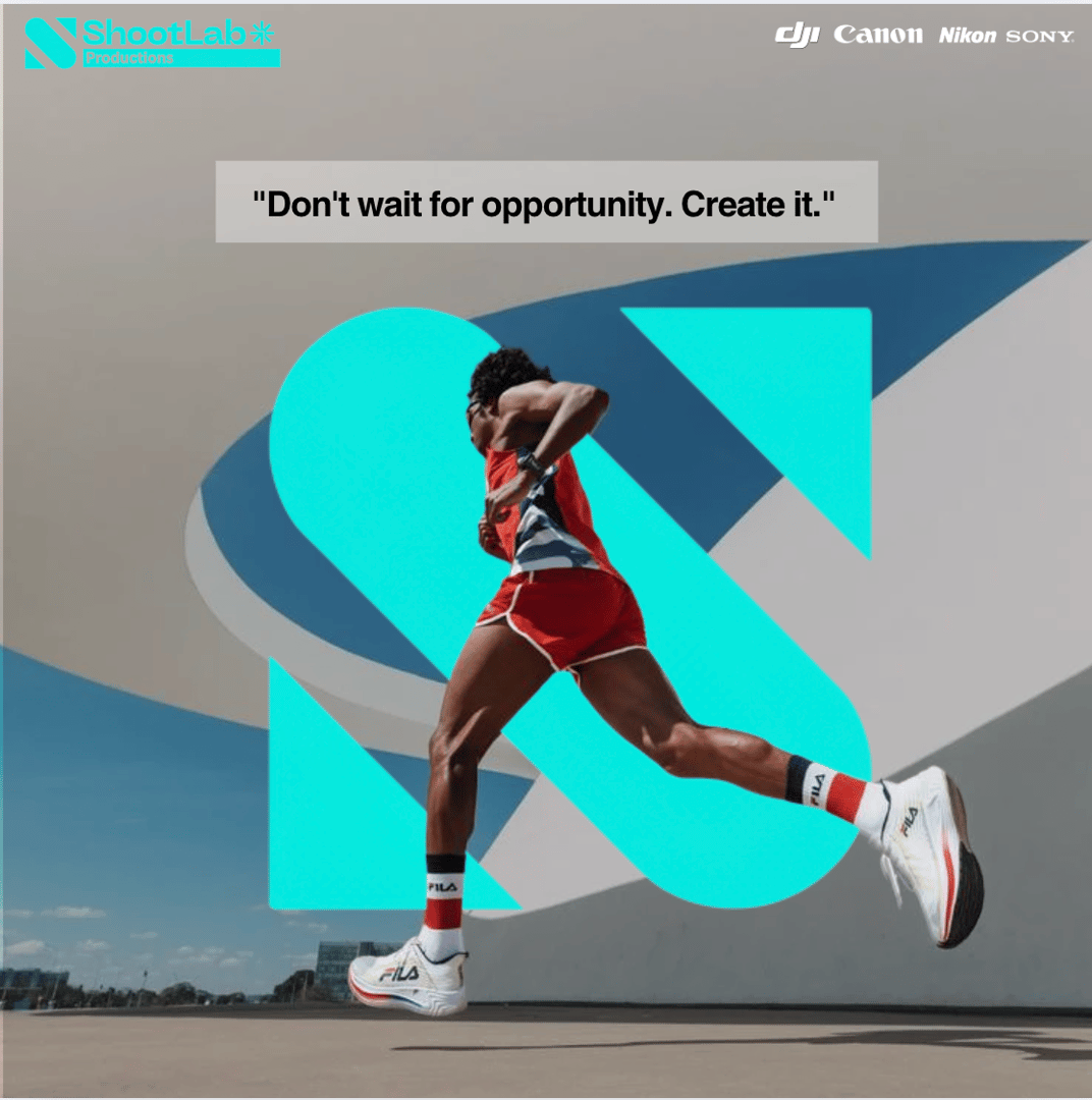 Professional drone pilot capturing running moments