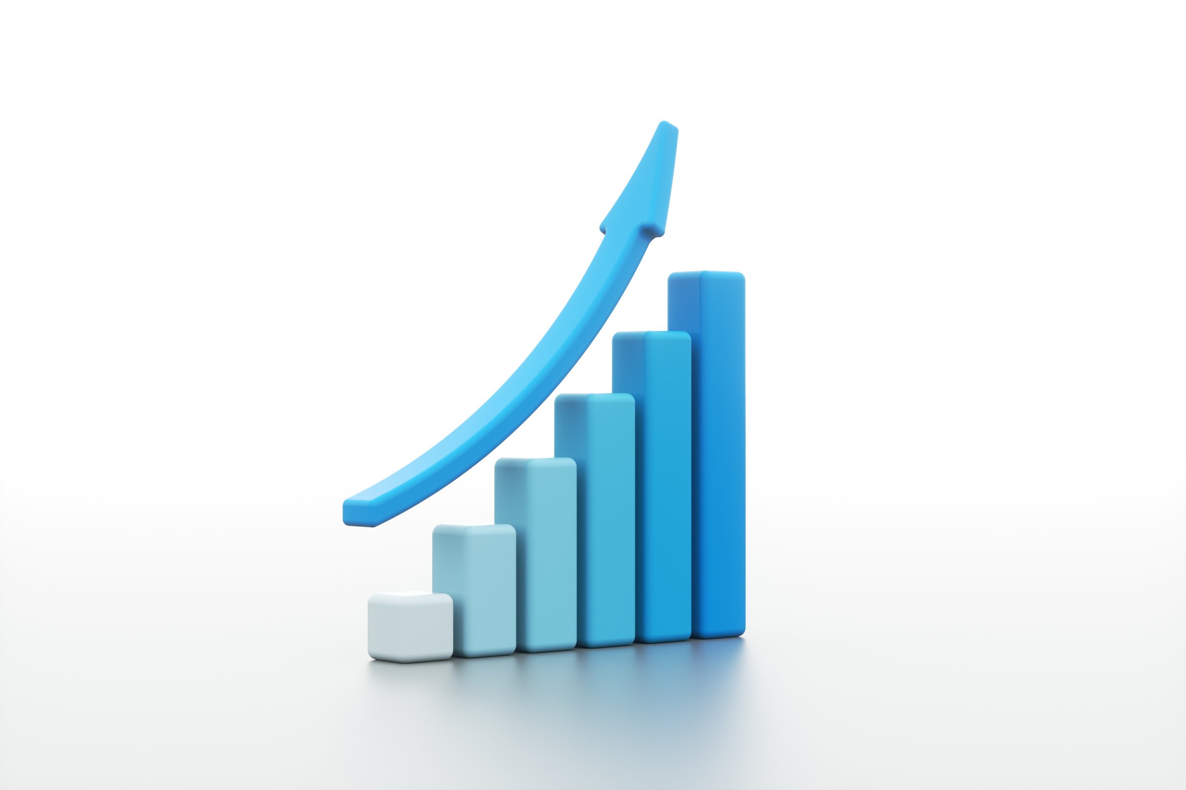 Curve, Three Dimensional, In A Row, Growth, Moving Up