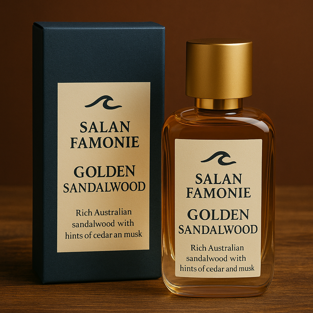 Golden Sandalwood Perfume Elegance