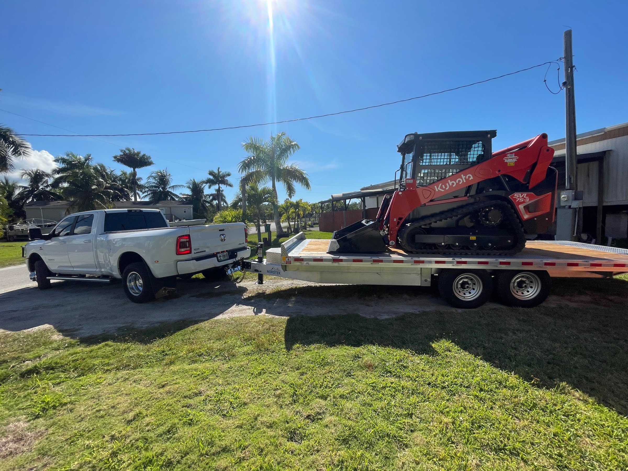 Kubota SVL 75-3 compact track loader at work
