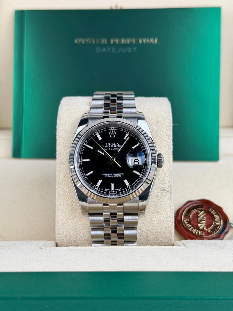 Rolex Datejust 36mm Black Index