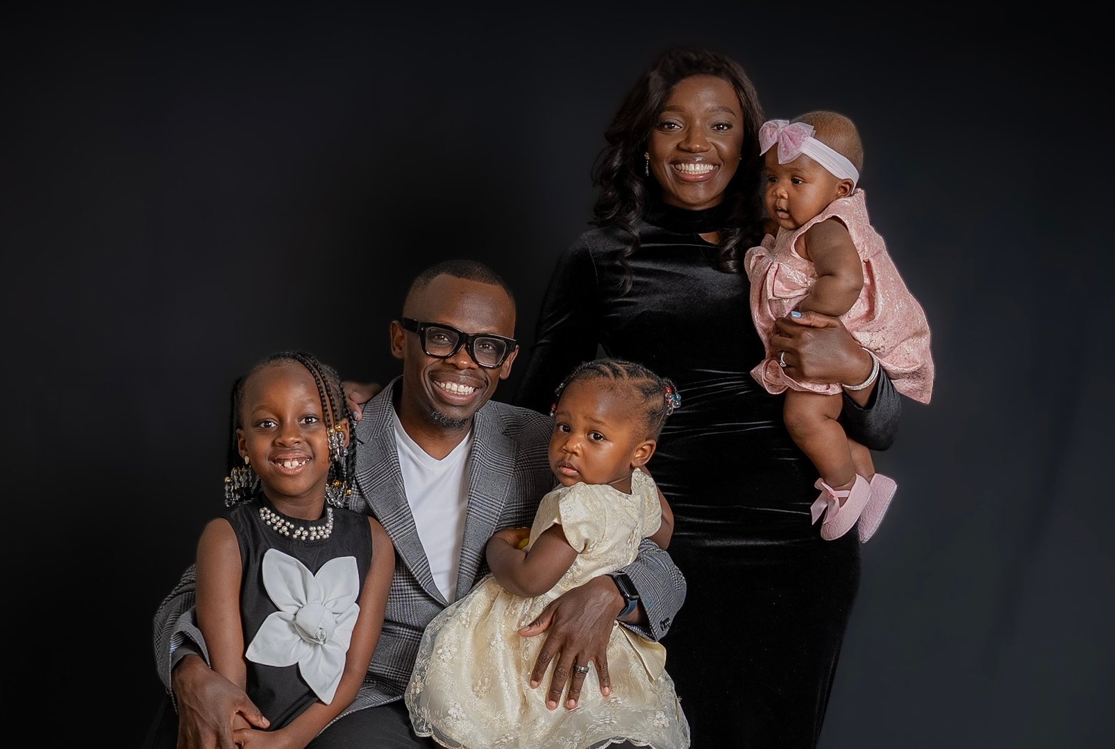 CK Charles with his family