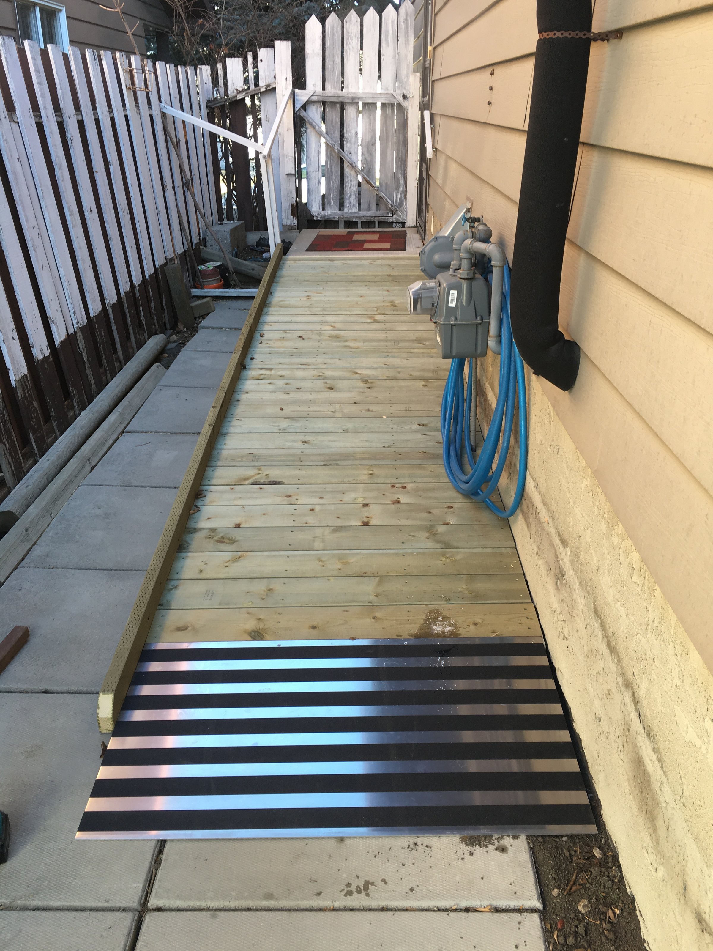 Professional ramp system installation demonstrating accessibility solutions