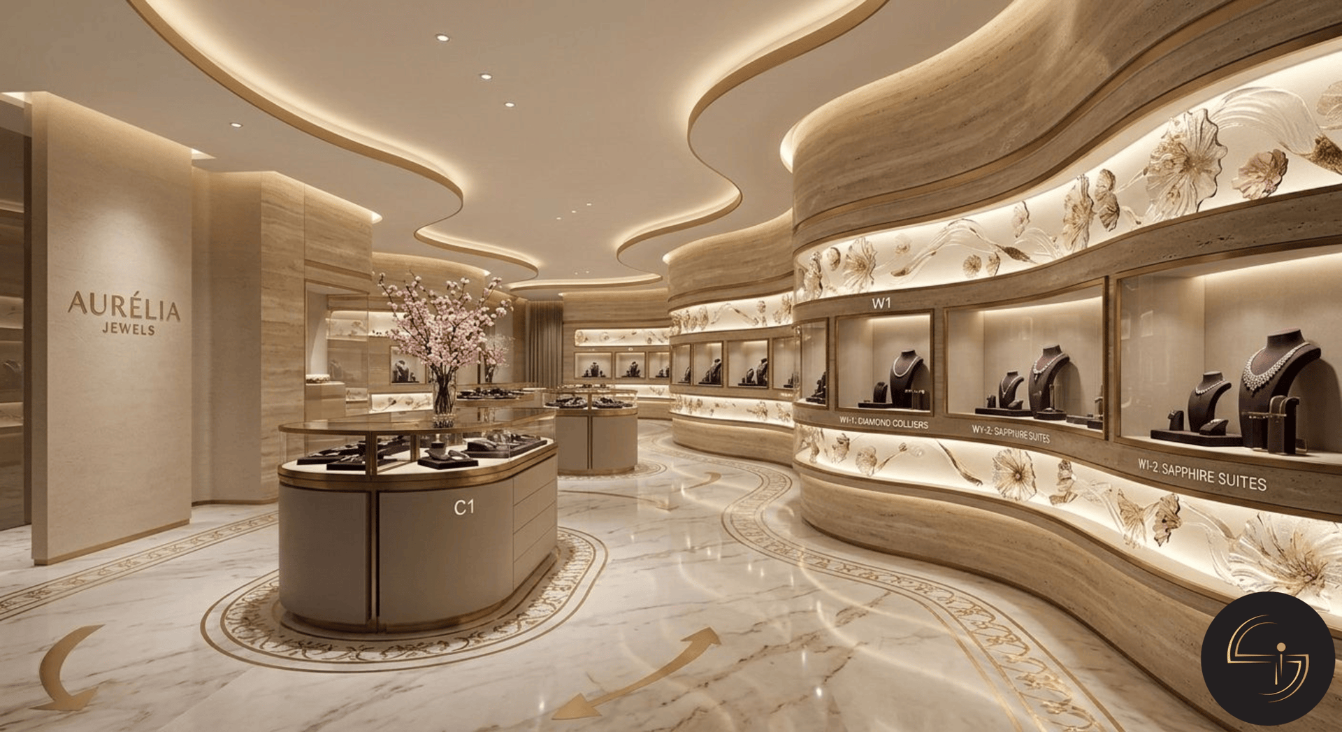 Elegant Jewellery Shop view