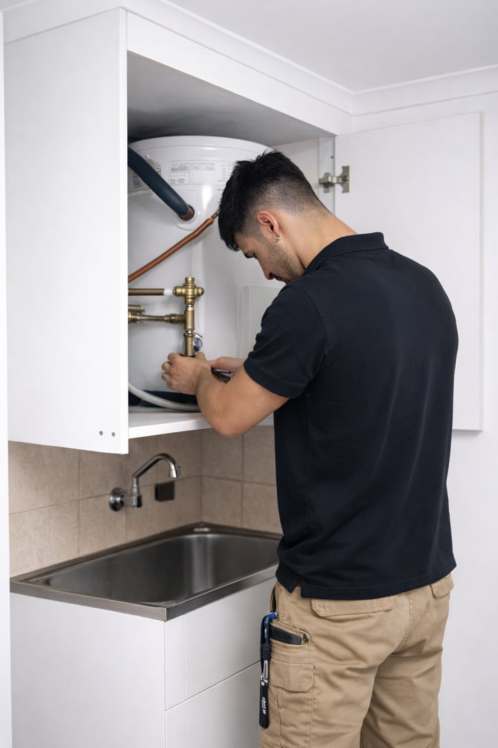 Hot water system repair Adelaide residential plumber