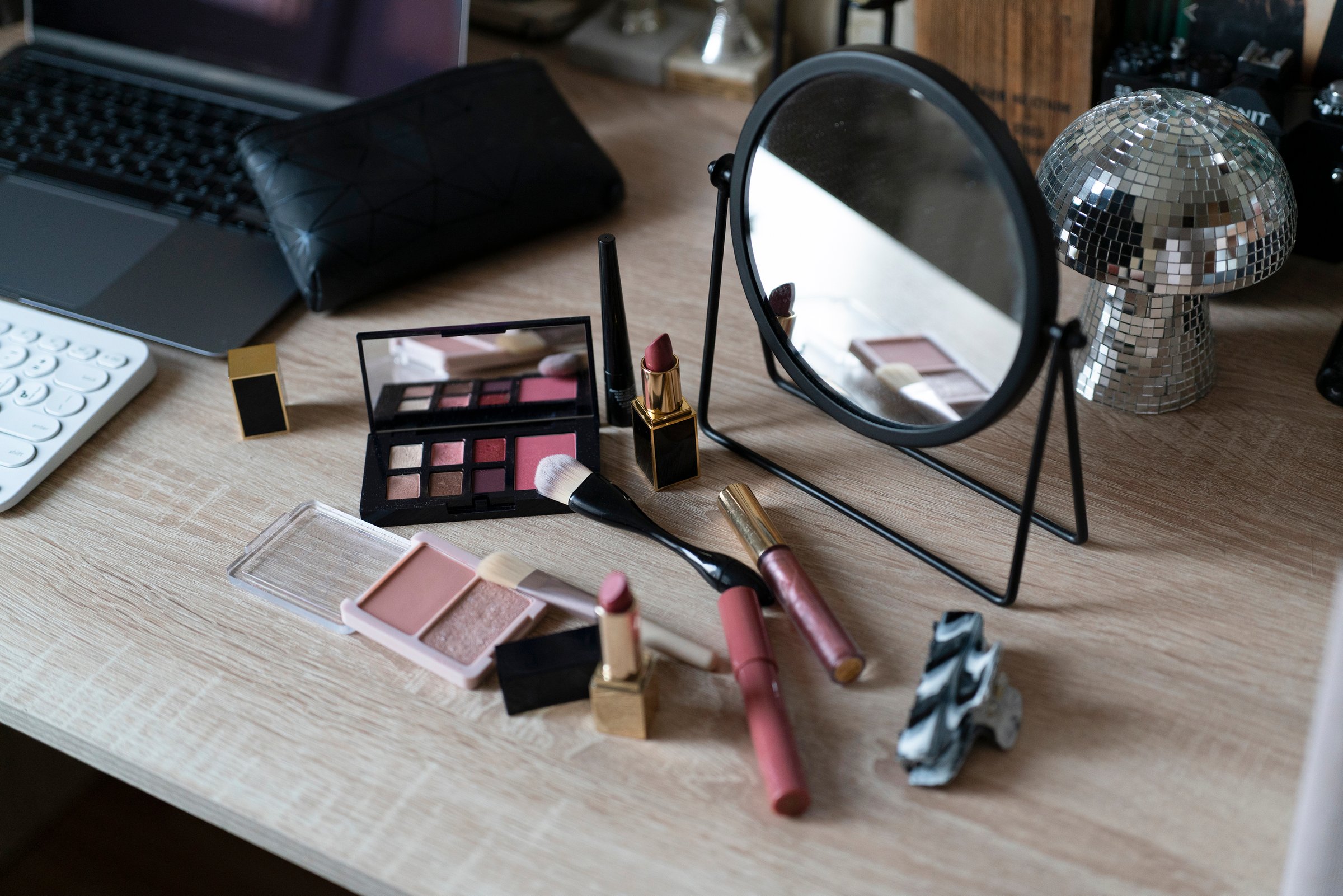 White label cosmetics and beauty products display