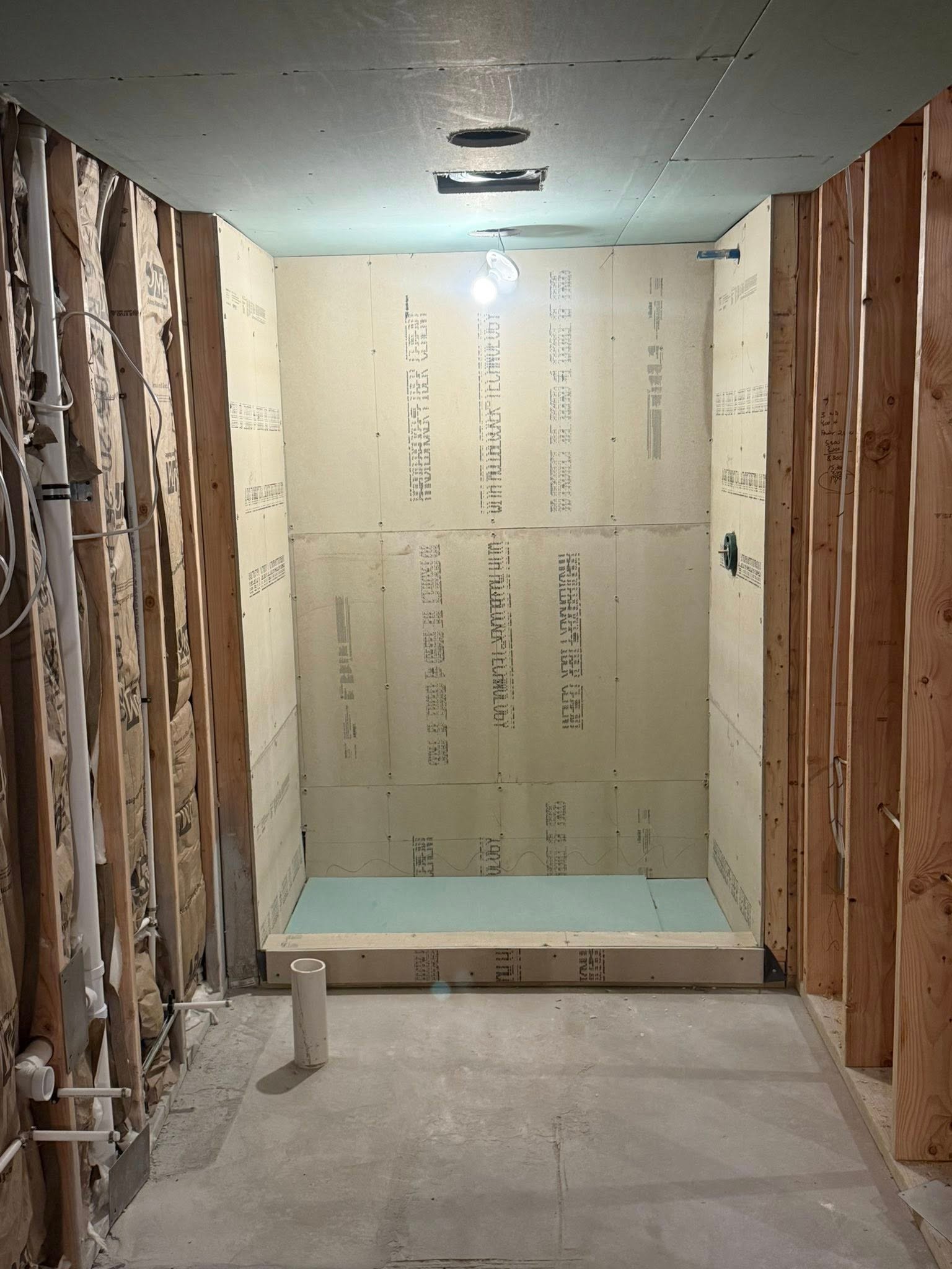 Unfinished basement before remodeling