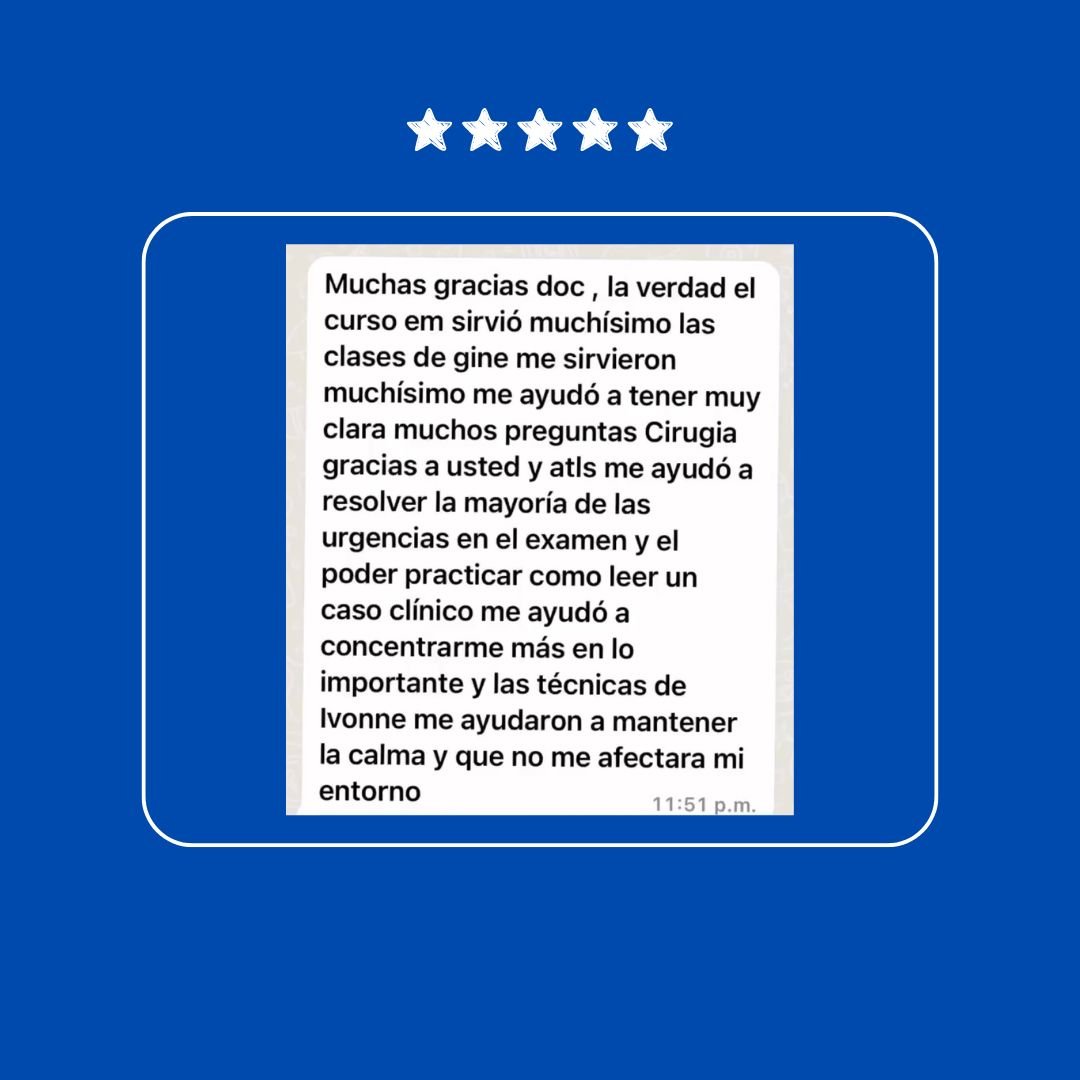 Testimonio de alumno ENARM