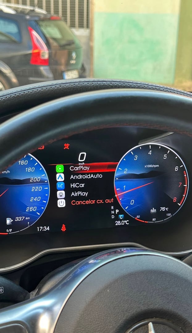 Istanbul, Turkey - October 16 2024 : Mercedes-Benz EQA is a battery electric SUV produced by Mercedes-Benz. It has luxury interior design.