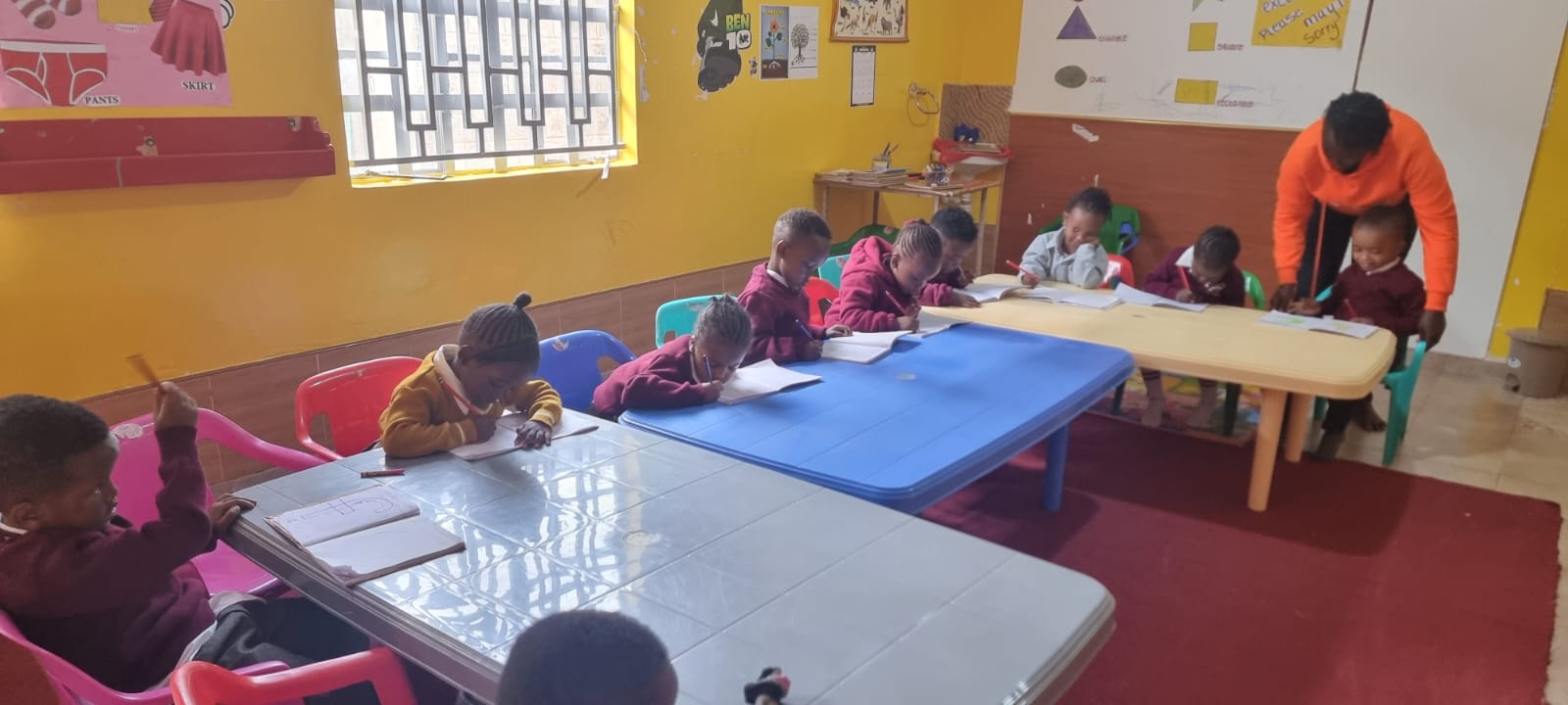 Pre-Primary 1 students learning