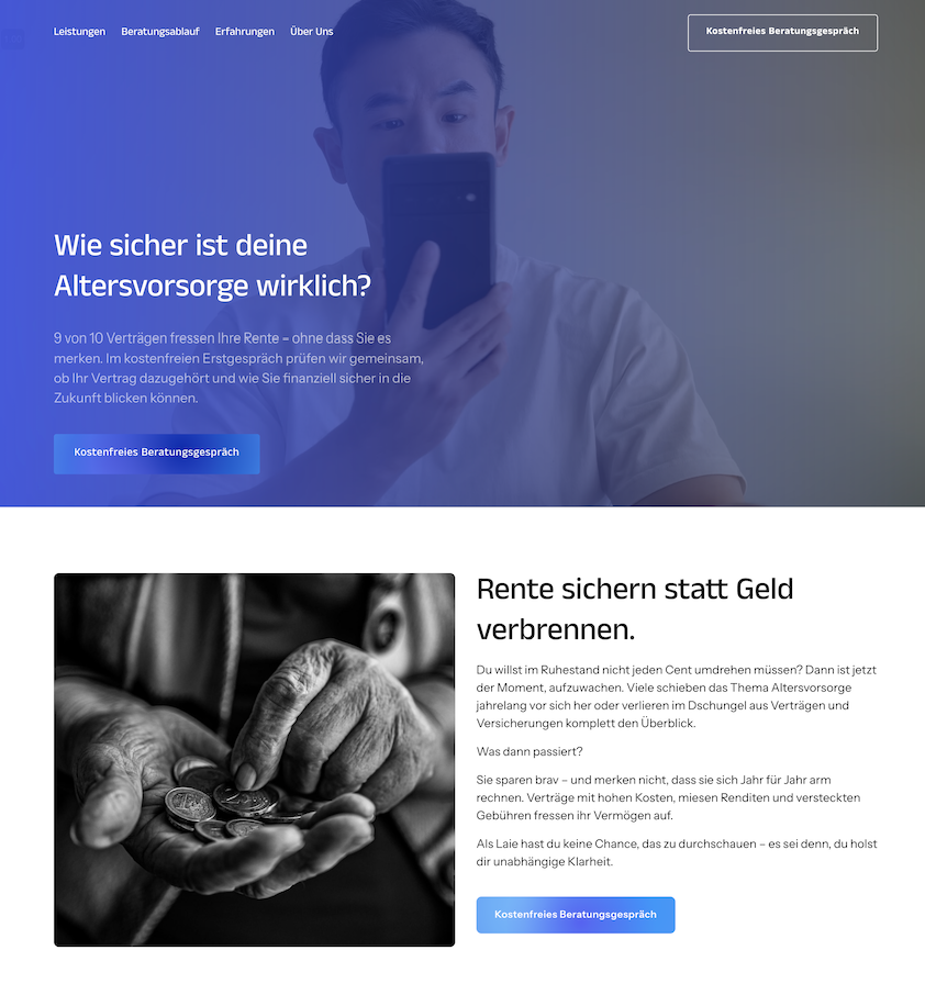 Finanzberatung Premium Website