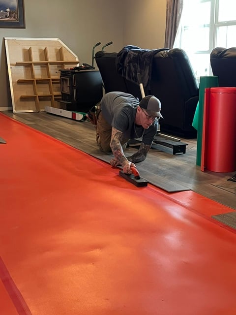 Vinyl plank flooring project