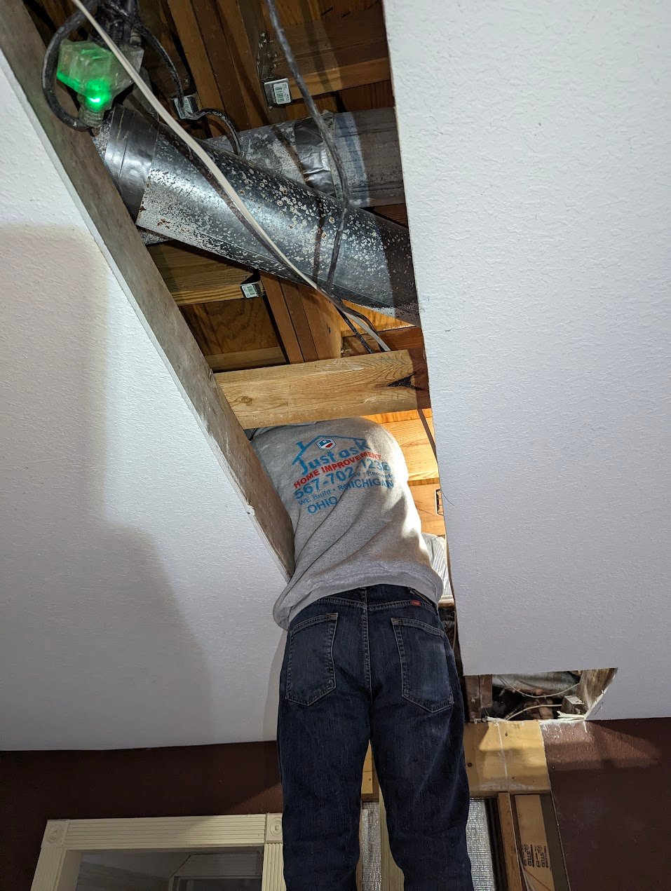 Opening ceilings for diagnosis