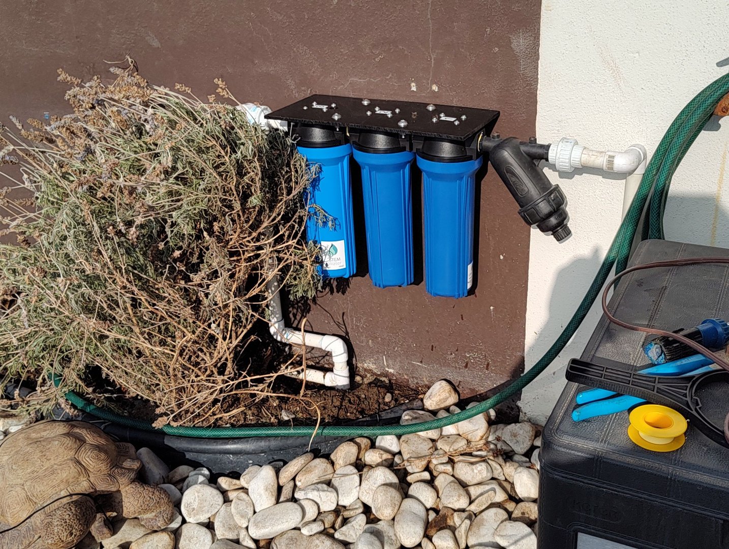 Nublix water filter system complete installation view