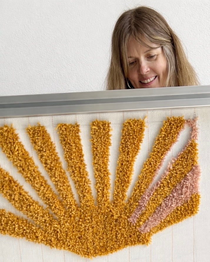 Studio K handcrafted tufted artwork by Kaye Herbert