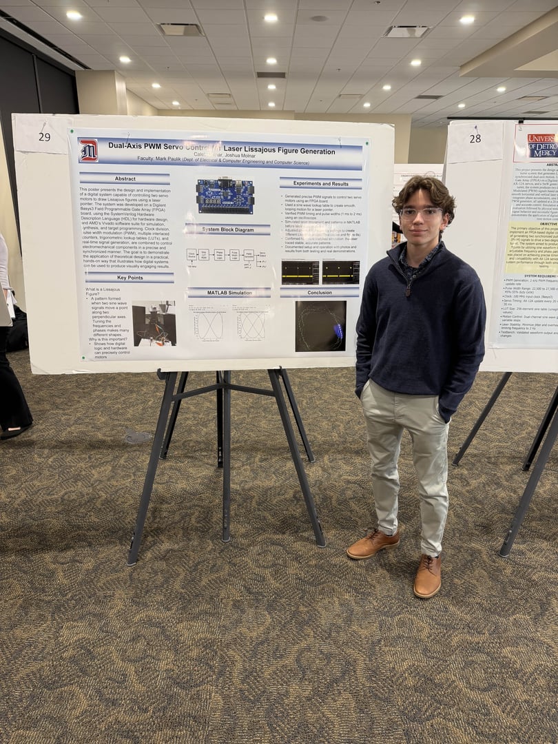 Caleb Molnar's Dual-Axis PWM Servo Control FPGA Project