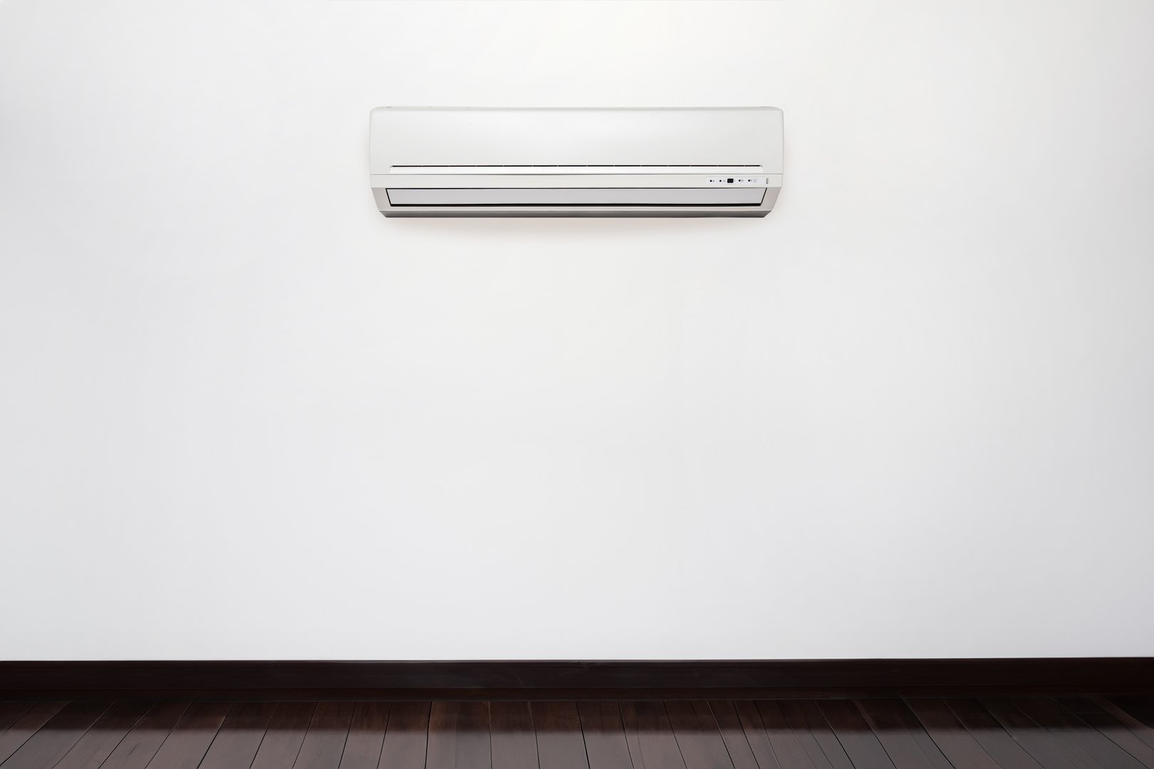 empty wall mounted white color inverter air conditioner
