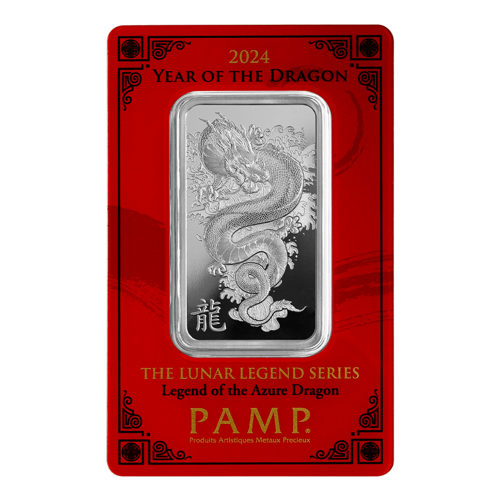 Lunar Dragon 1 oz Silver Bar