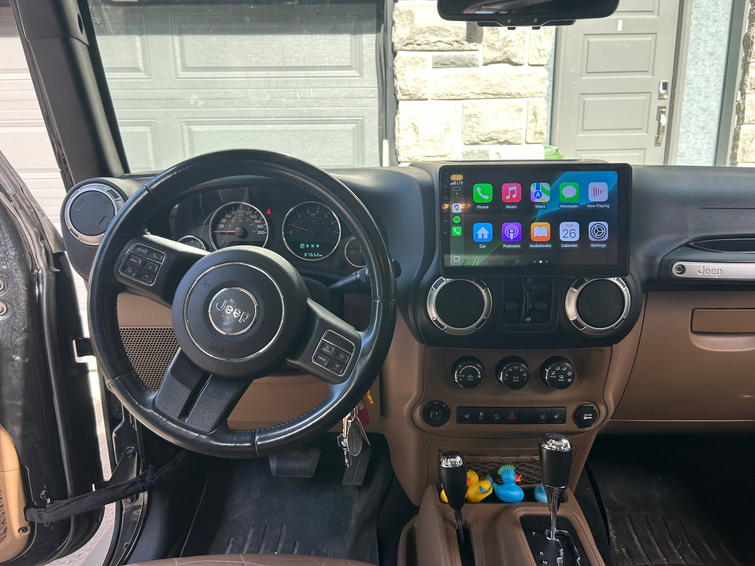 Dashboard integration showing professional installation quality