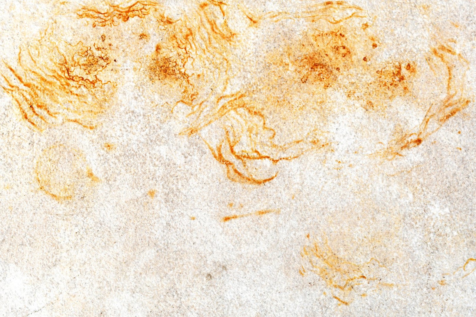 Dirty old tile with yellow brown stain. Grunge and rough surface.