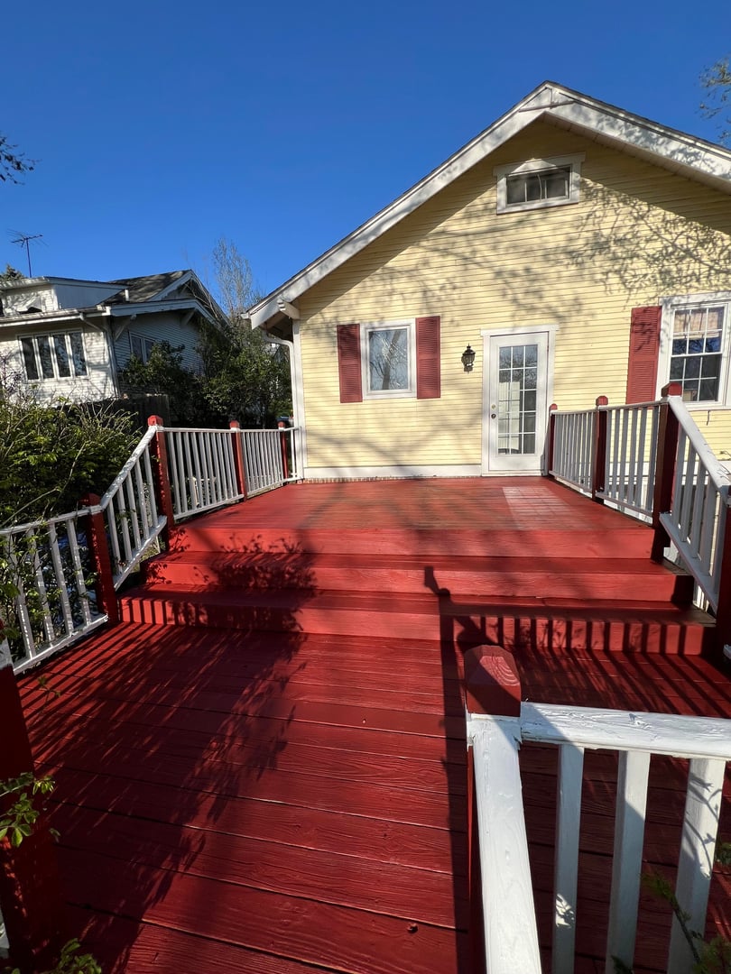 Custom deck construction and carpentry project
