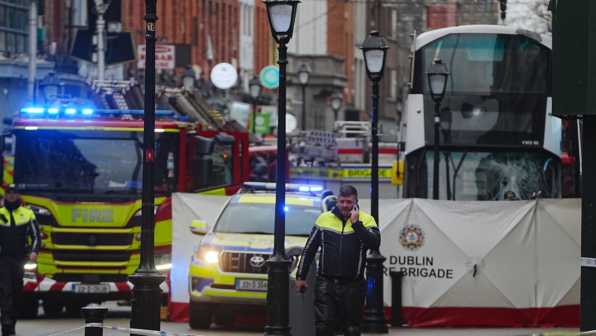 One dead, three injured after Dublin bus crash