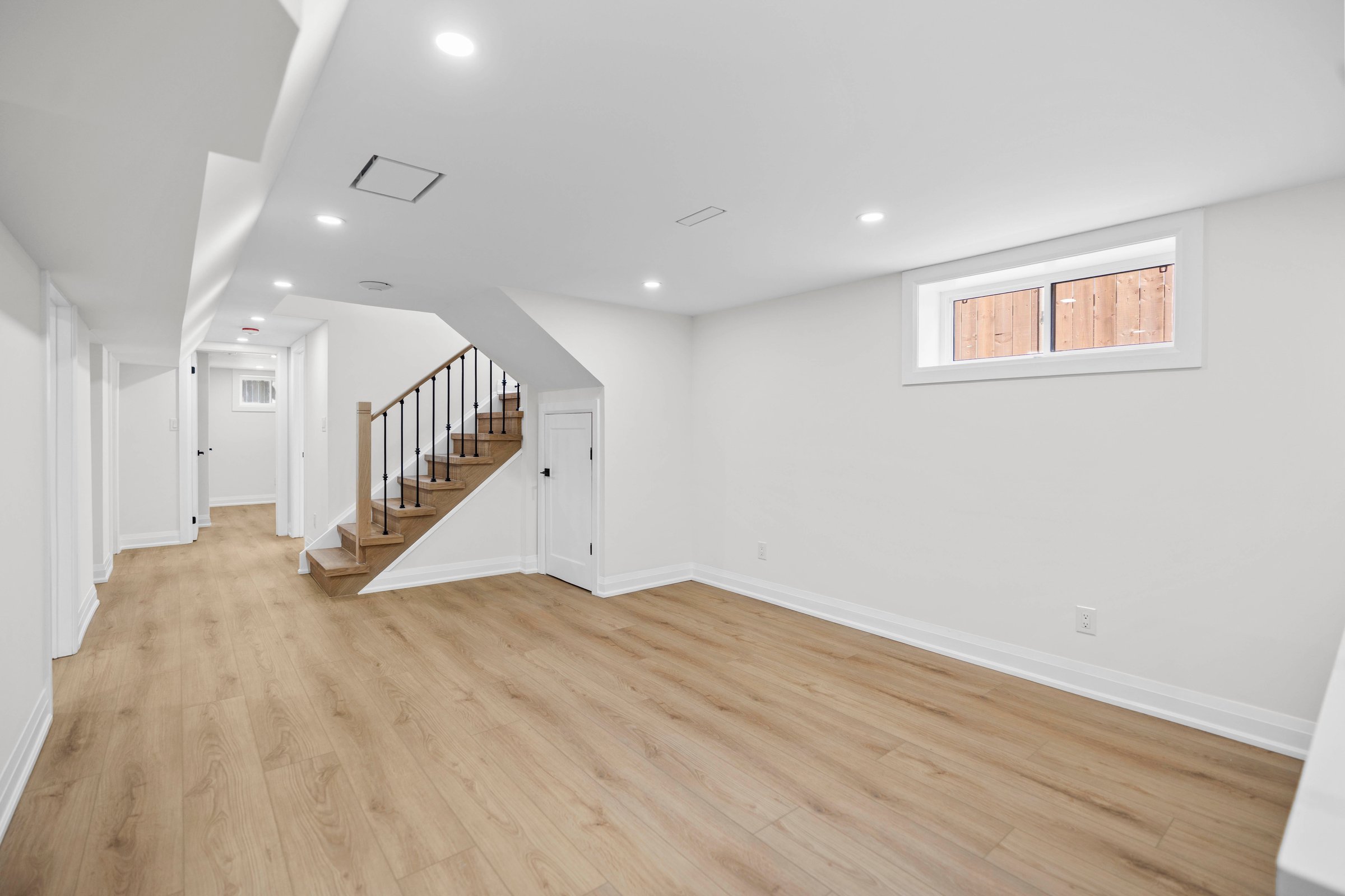 Professional custom basement project
