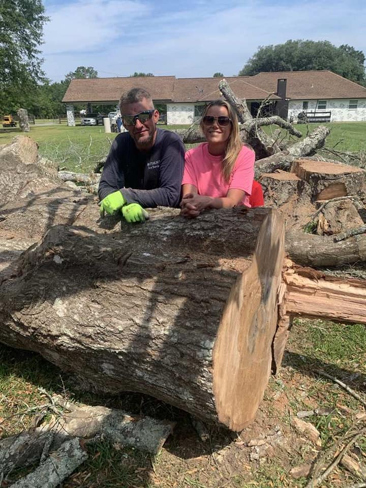 Tree trimming project in Southeast Texas