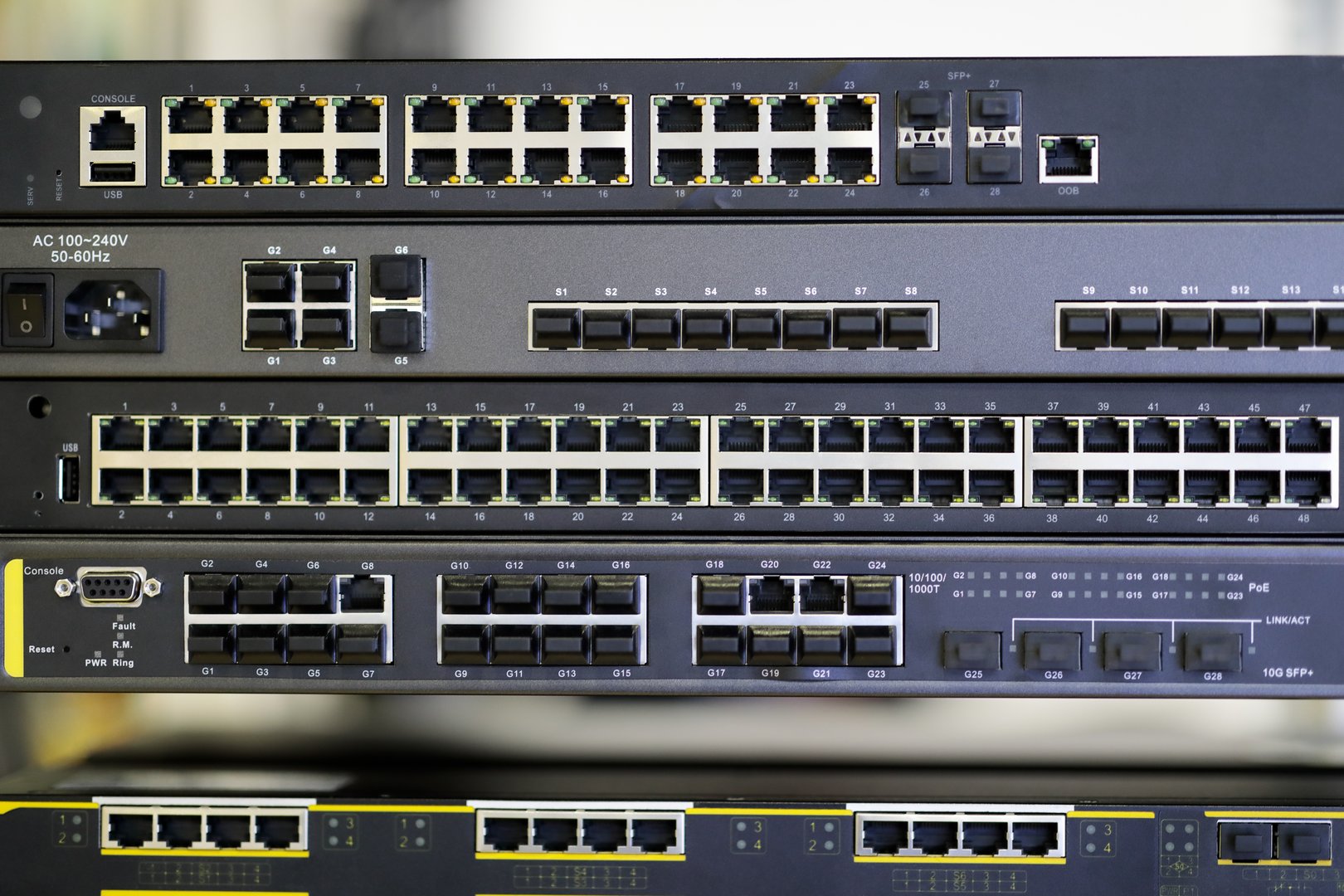Fiber optic networking equipment