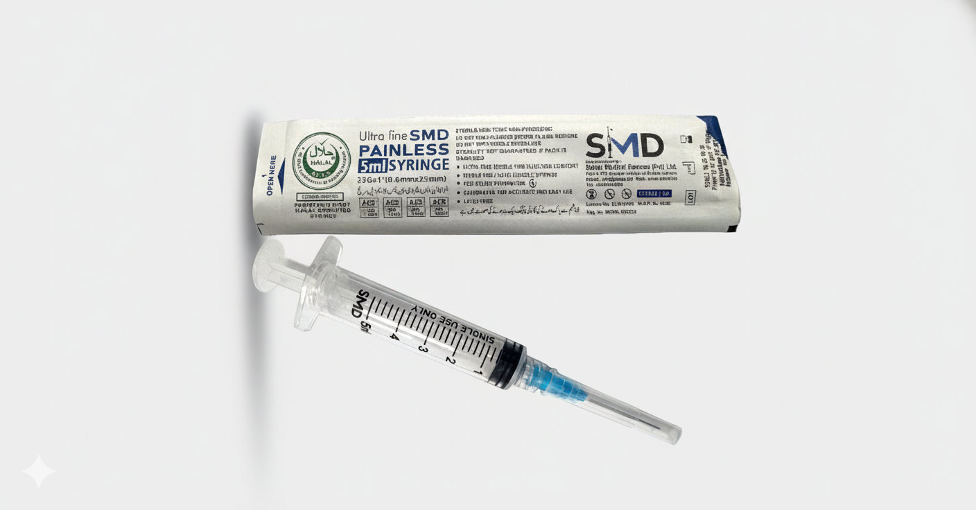 SMD Ultrafine Painless Auto-Disable Syringe 5ml