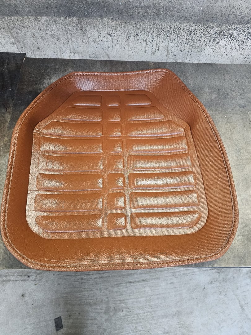 Fußmatten Stoff nachher