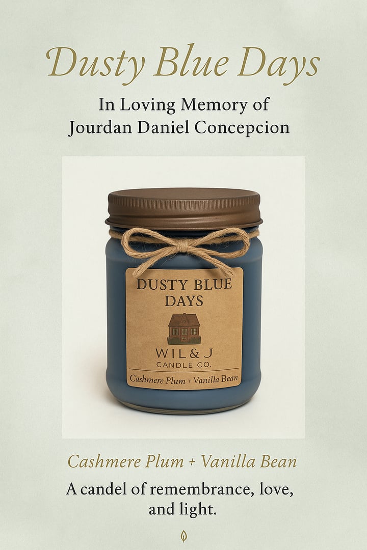 Dusty Blue Days candle