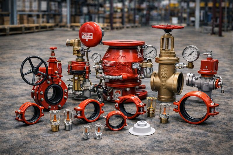 Rociadores, válvulas y accesorios