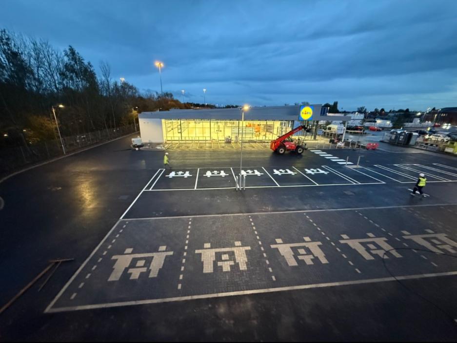 Commercial paving project