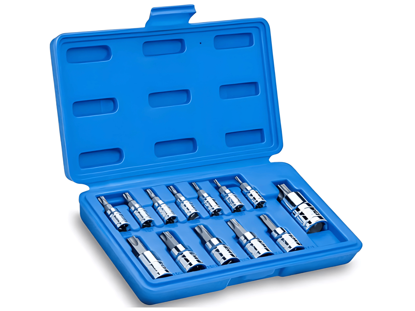 HJ075 Juego de Dados Punta Torx 13 Piezas T8 A T60