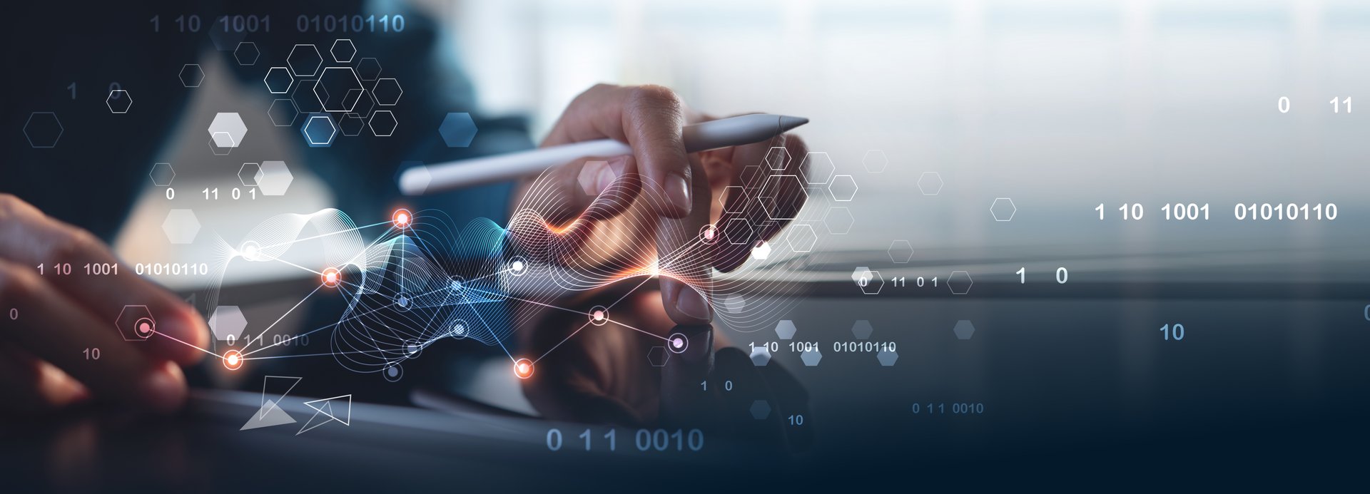 Data exchange, digital technology, AI, Business Intelligence, big data management and internet network connection, Digital software technology and global business development, network marketing