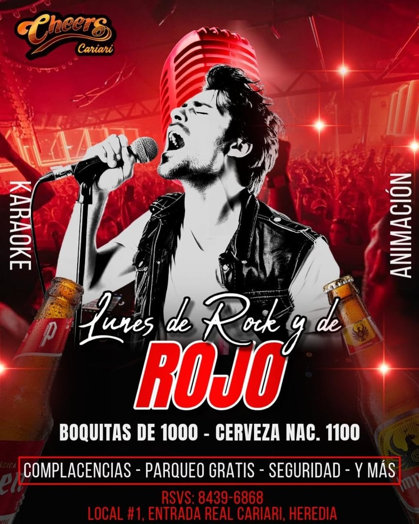 Evento Cheers Cariari - Lunes