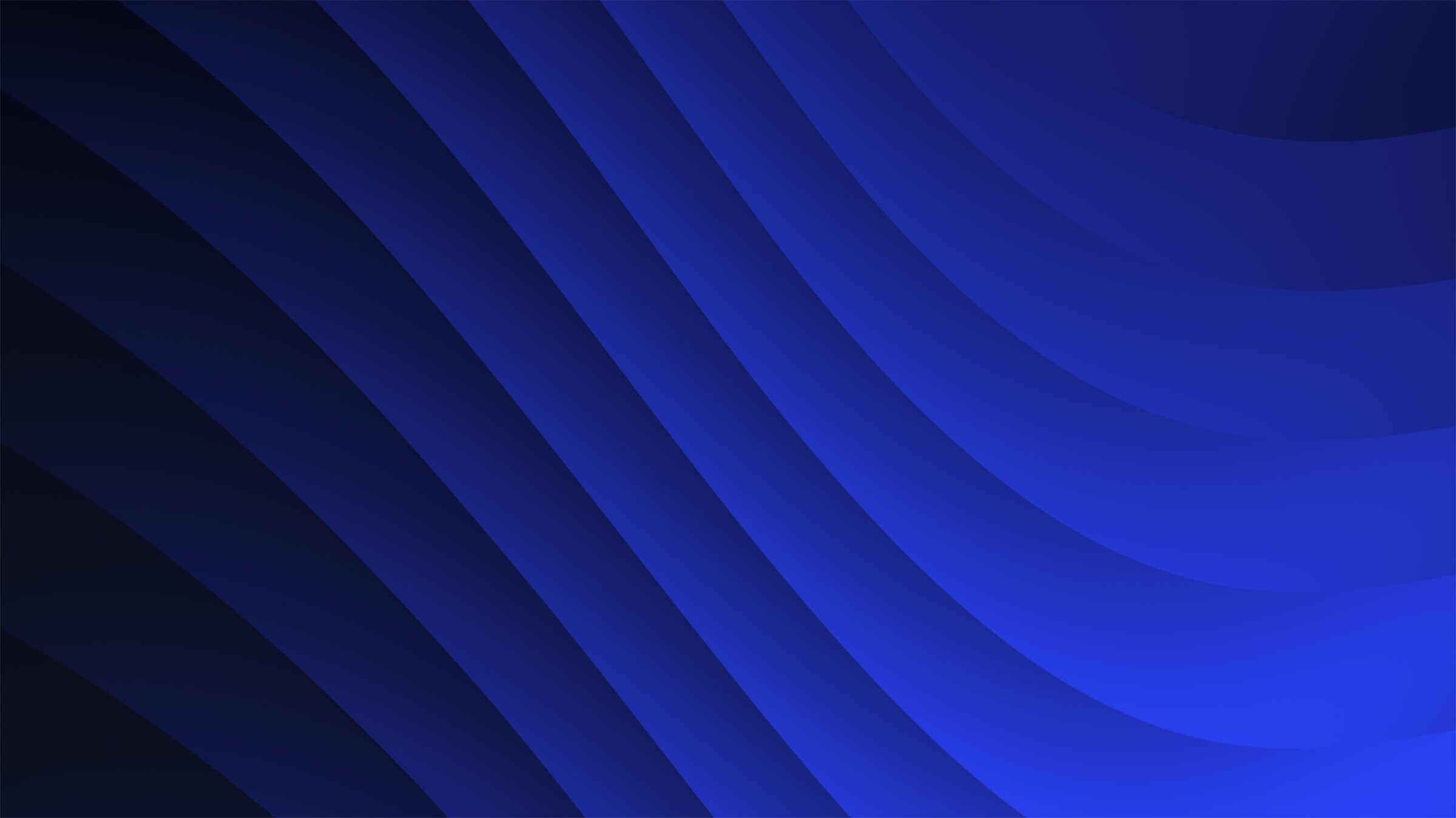 Abstract black-blue gradient lines: Thick flowing plastic stripes in a digitally animated 2D graphic gradient. ideal for modern, simple screensavers with a clean digital concept