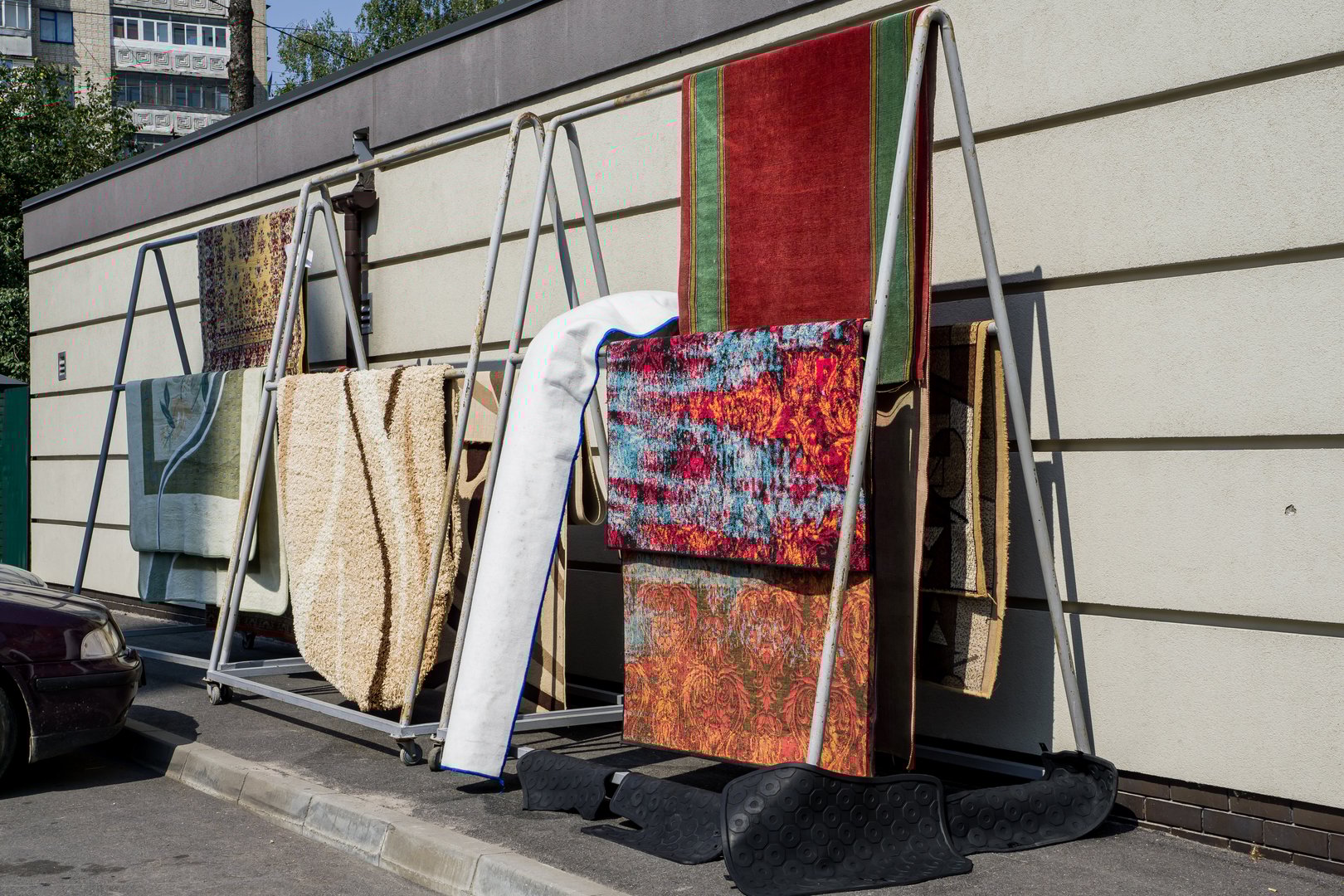 Professional rug cleaning equipment used to dry and clean area rugs safely