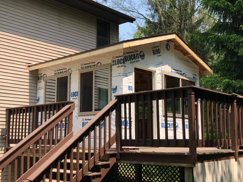 Home Addition in Progress