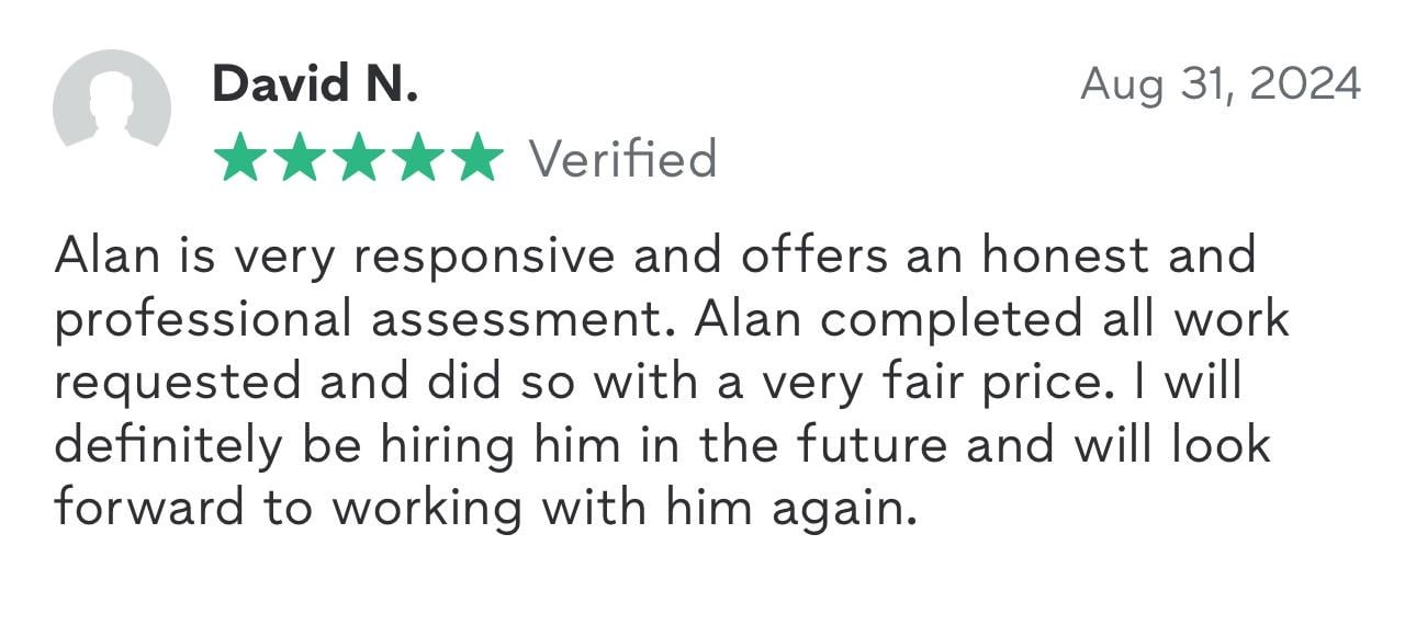 Client testimonial review