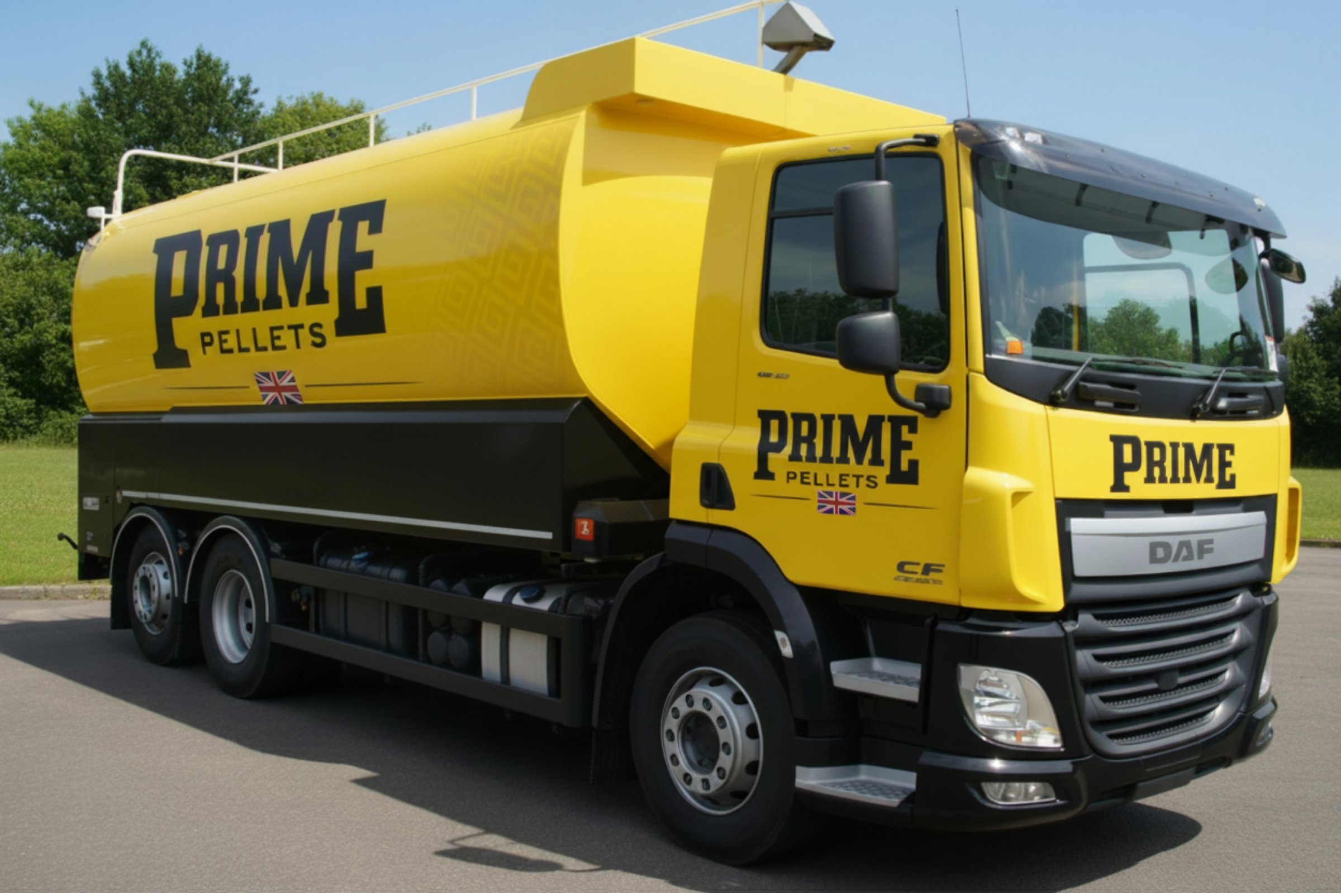 Flush Energy transport and delivery truck