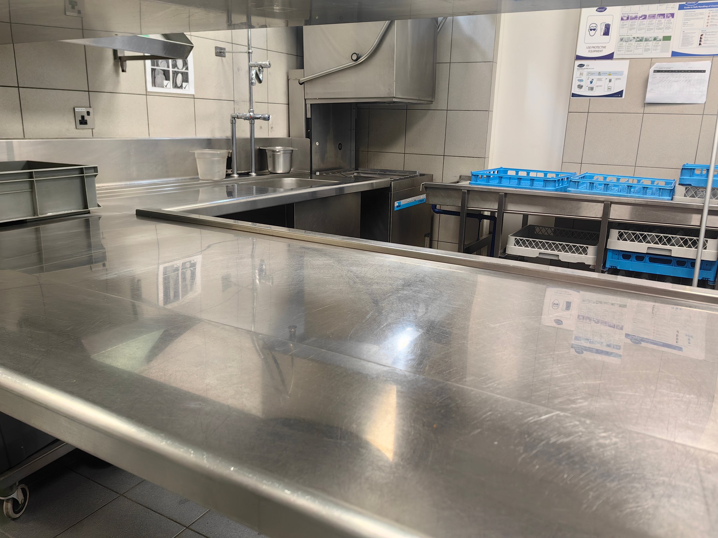 Clean and brigh Kitchen area.